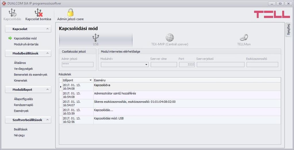 5.2 Kapcsolat 5.2.1 Kapcsolódás USB kábelen keresztül Kapcsolódáshoz a Kapcsolat menüben válassza a Kapcsolódási mód menüpontot, majd a kapcsolódási módnál válassza az USB-n keresztüli kapcsolódást.