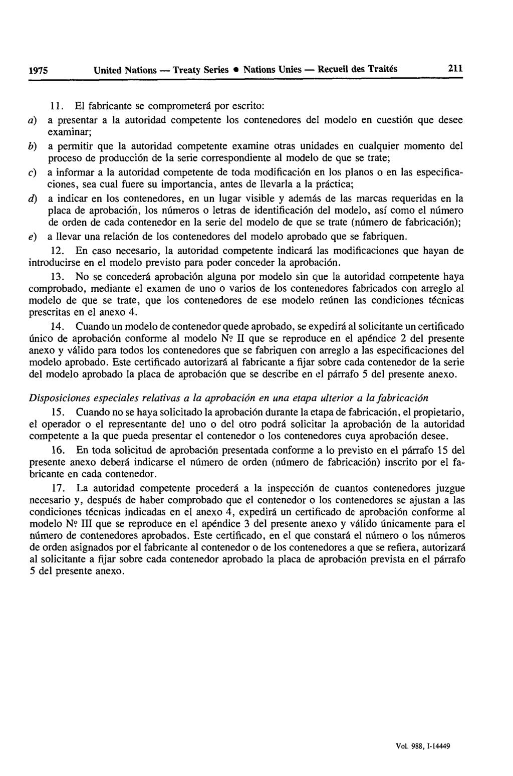 1975 United Nations Treaty Series Nations Unies Recueil des Traités 211 11.