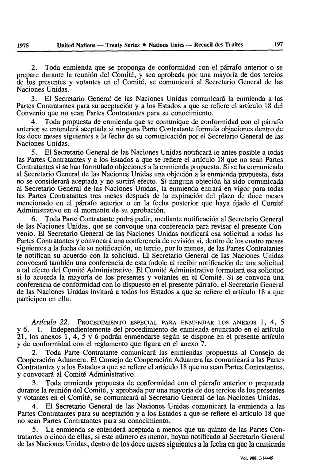 1975 United Nations Treaty Series Nations Unies Recueil des Traités 197 2.