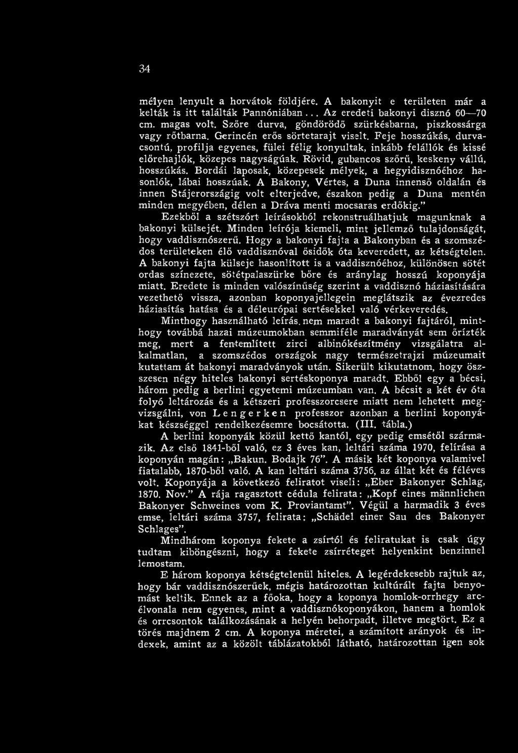 A Bakony, Vértes, a D una innenső oldalán és innen Stájerországig volt elterjedve, északon pedig a Duna m entén m inden m egyében, délen a D ráva m enti m ocsaras erdők ig.