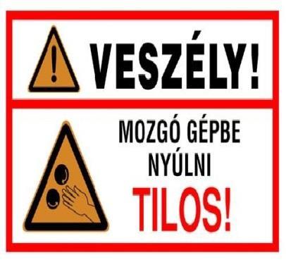 Biztonsági szín és alakjelzések.