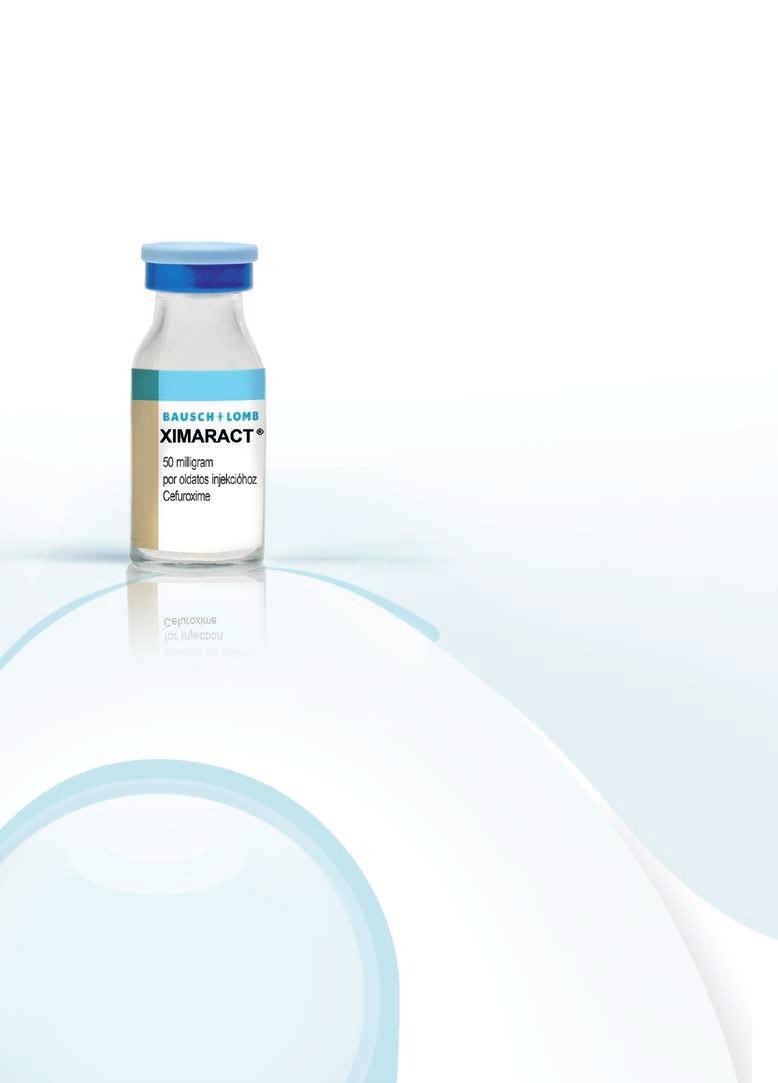 Antibiotikum profilaxis posztoperatív endophthalmitis megelõzésére, szürkehályogmûtét után * AZ ELSŐ ÉS EGYETLEN MAGYARORSZÁGON FORGALOMBAN LÉVŐ, INTRACAMERALIS ALKALMAZÁSRA TÖRZSKÖNYVEZETT CEFUROXIM.
