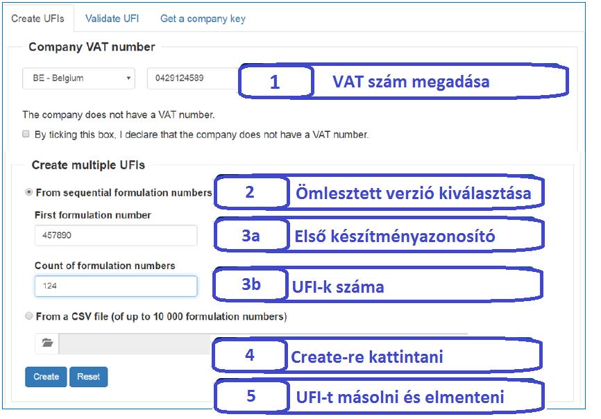 Adatok benyújtása UFI