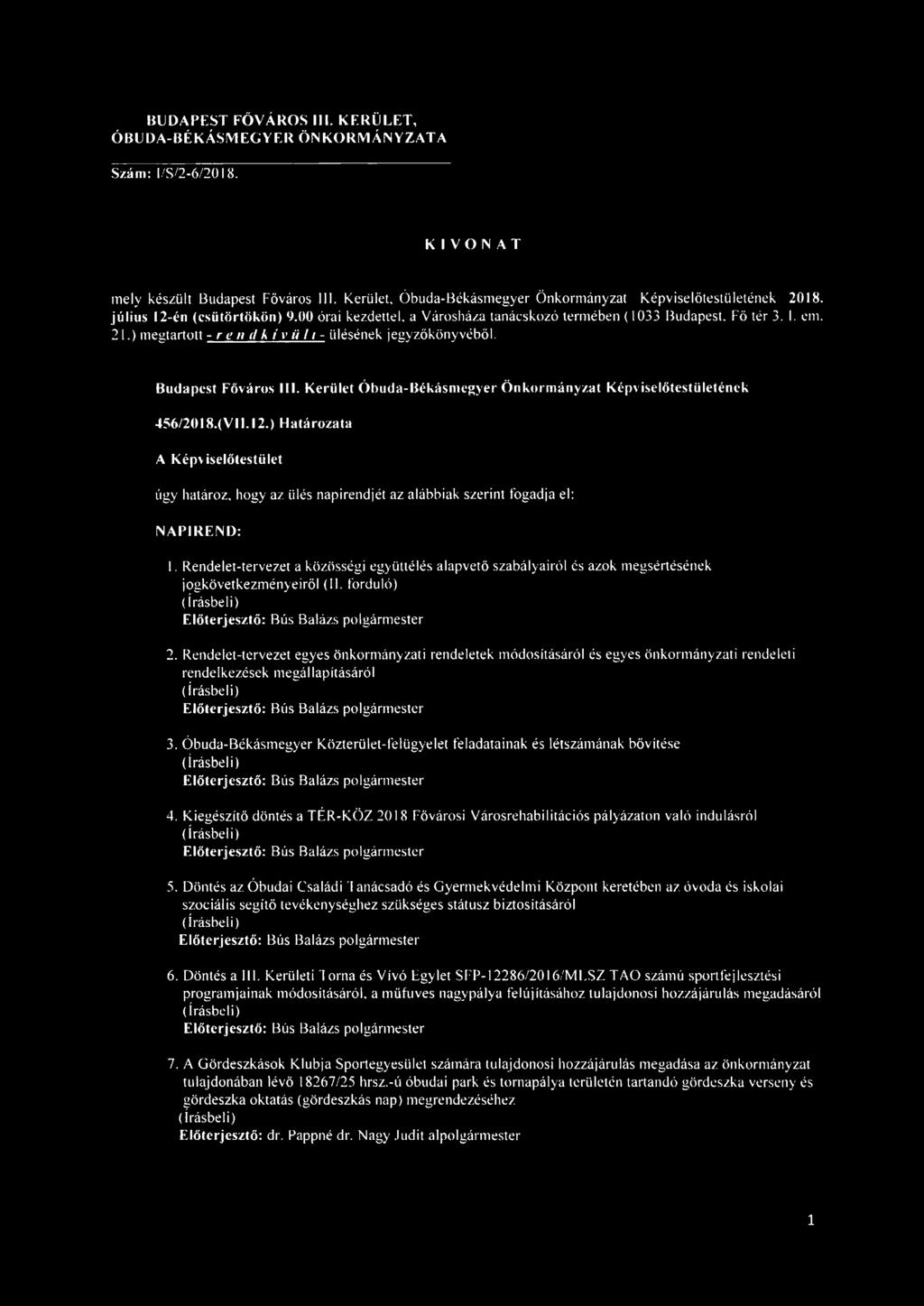 Rendelet-tervezet a közösségi együttélés alapvető szabályairól és azok megsértésének jogkövetkezményeiről (II. forduló) 2.
