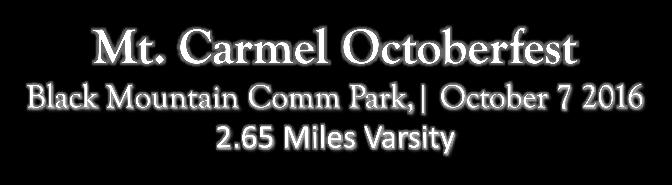 Girls Results 2.65 Miles Girls Varsity 11-12 1 Cathedral Catholic 22 2 Mt Carmel 47 3 San Pasqual 75 4 Valley Center 102 5 Rancho Bernardo 121 20 Hailey Sasaki 22:46.94 22 Heidi Trotter 23:01.