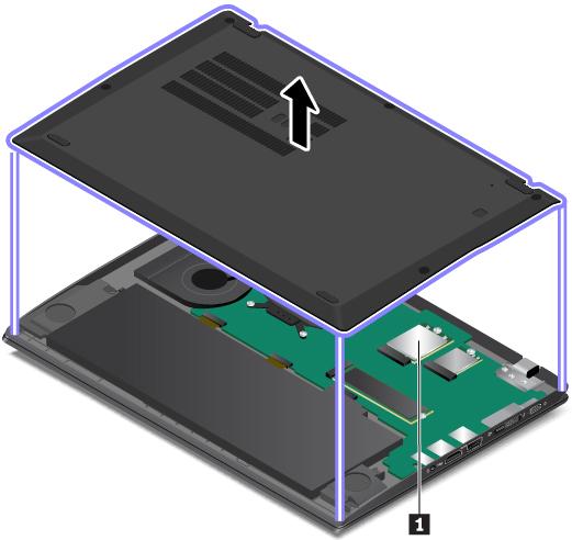 Megjegyzés: A felhasználó által telepíthető vezeték nélküli modul esetén ügyeljen arra, hogy csak a Lenovo által jóváhagyott, kifejezetten az adott számítógépmodellel tesztelt vezeték nélküli modult