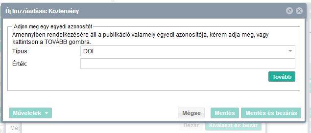 2.1 Új idéző könyvrészlet felvitele.