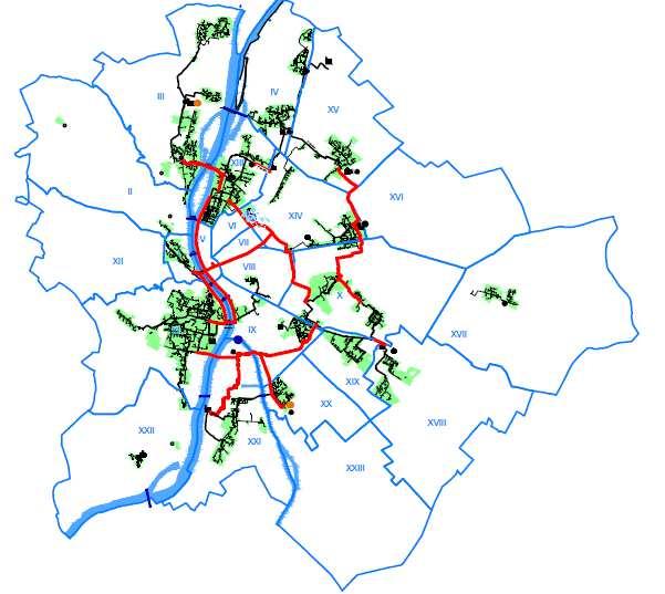 Egységes budapesti távhőrendszer, Kéménymentes Belváros 50 km 2xDN300-2xDN800 csővezeték 7 szivattyúállomás 170 millió gerincvezetéki beruházás 340 millió hőforrás beruházás (ebből HUHA2 285 millió )