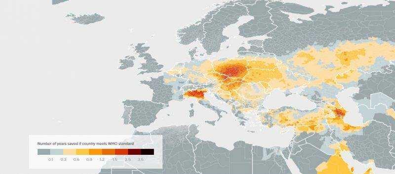 Légminőség-élet index A légszennyezésben hazánk nem csupán a régió, de egész Európa harmadik legfenyegetettebb országa.