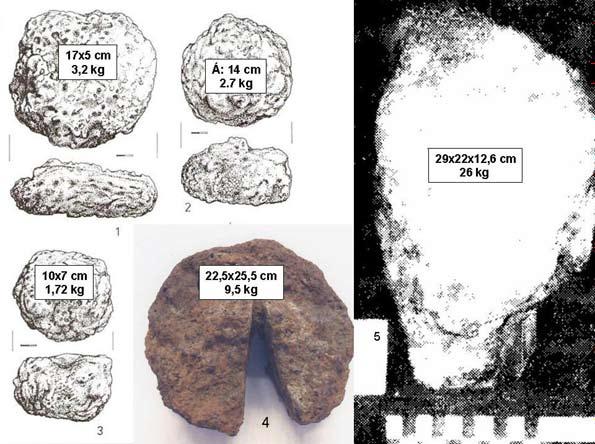 Technológia-kontinuitási kérdések a somogyi vasvidék izzó vasbucái fényében 81 1. ábra. Somogy megyei vasbucaleletek. 1 3. Somogyfajsz-Ívató tó, 10.