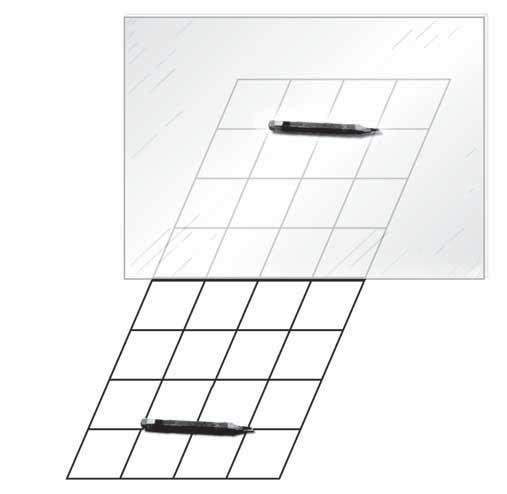 MATEMATIKA 42/78. FELADAT: CERUZA MD25801 Az alábbi ábrán egy ceruza látható egy tükör előtt. Rajzold be, hol látszik a tükörben a ceruza!