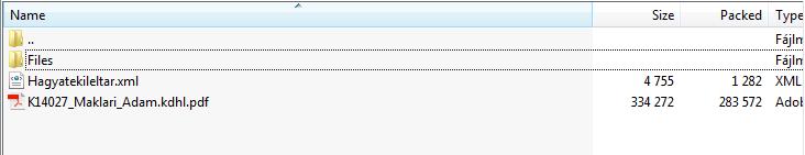 csatolmányok is feltöltésre kerültek. Hagyatekileltar.