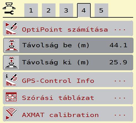 Nyissa meg a Főmenü > Trágyabeállítások