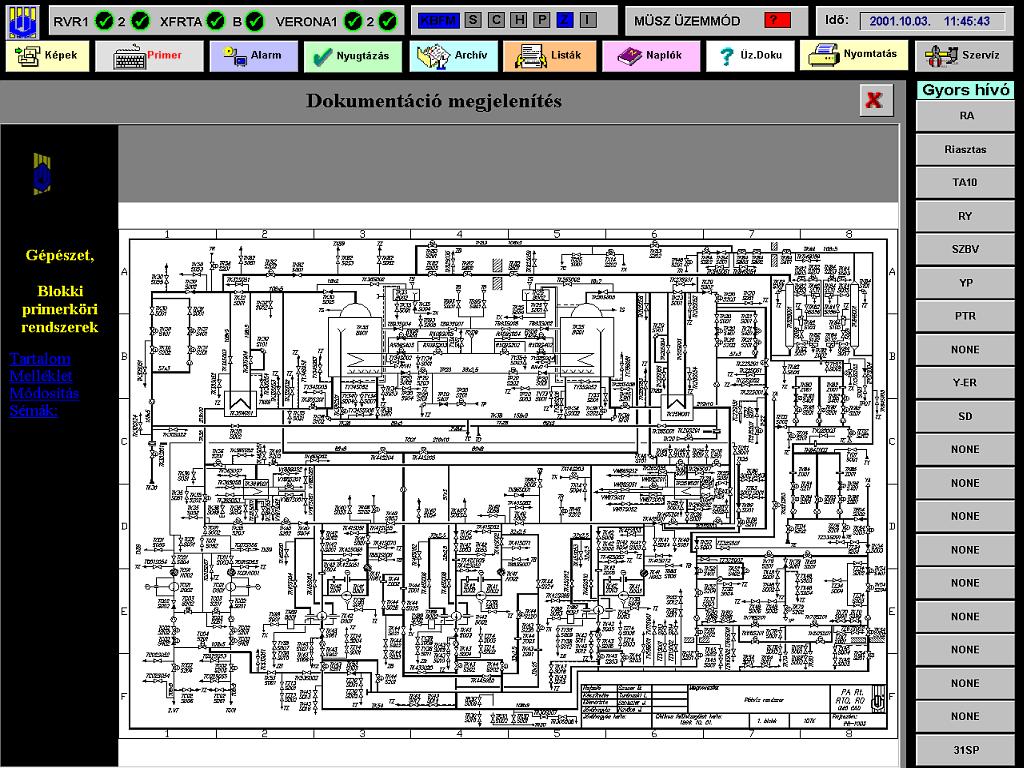 CAD drawing in the