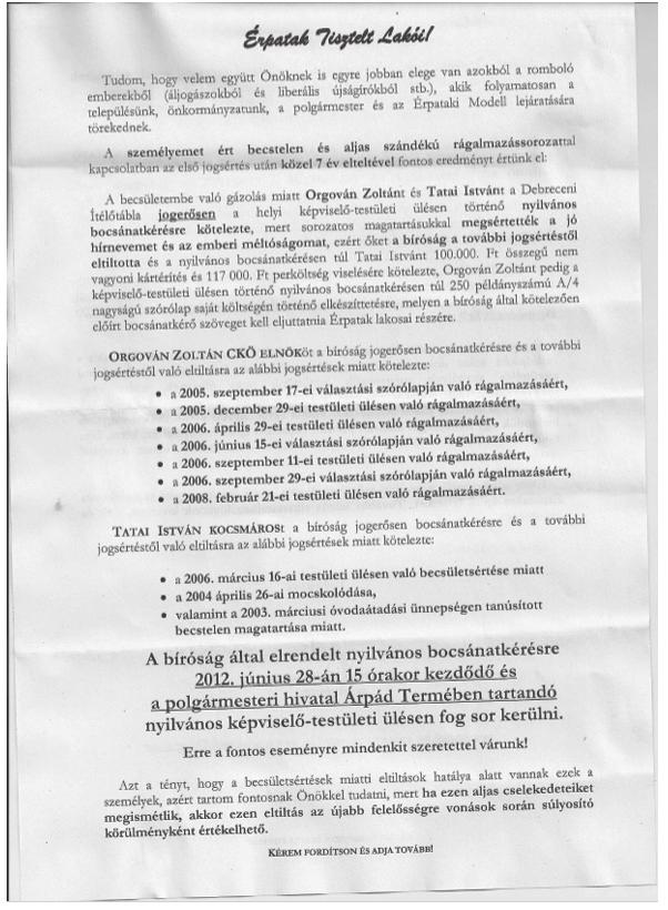 Jegyzetek, magyarázatok, mellékletek III.10. ábra. Egy 2012.