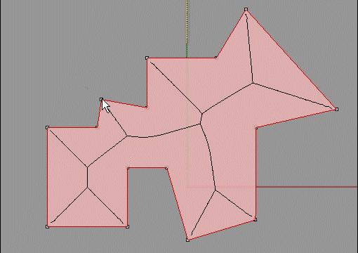 Voronoi diagramok, közép tengely diagramok, (MAT - medial-axis-transform) Input: konvex vagy