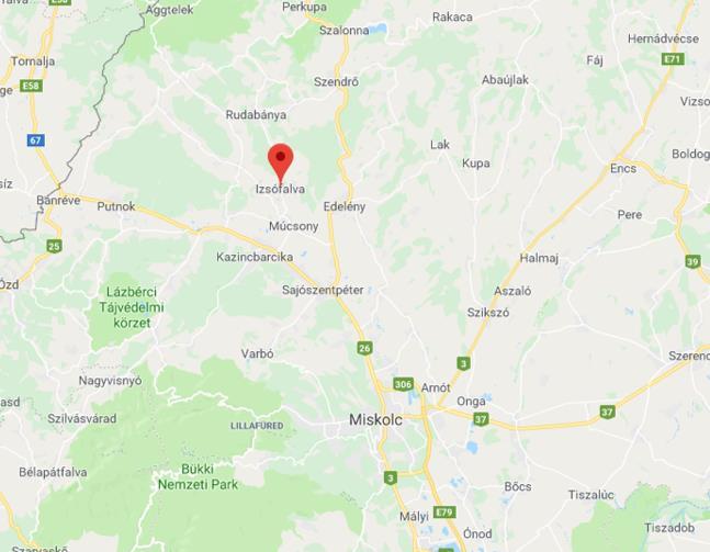 Földrajzi elhelyezkedés Izsófalva