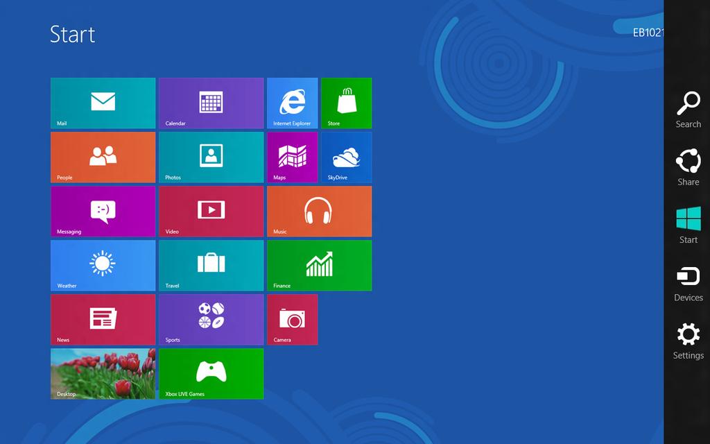 Csatlakozás Windows 8 alatt Wi-Fi kapcsolat 1. Indítsa el a Charm Bar sávot a Start képernyőről vagy bármely alkalmazásból.