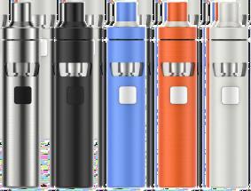 Joyetech ego AIO D22 e-cigaretta készlet Cikkszám: 9903 6990 Ft ezüst fekete kék narancs fehér 1 db ego AIO D22 akkumulátor 2 db BF SS316 0,6 ohm-os porlasztó 1 db ego AIO szipka All-in-one stílusú