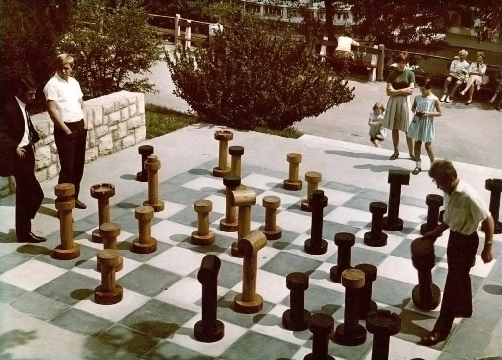 Sakkozók a Gellért hegyen (1972) Forrás: fokert150.