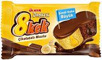 9X1=9 DANKEK 8 KEK CIKOLATALI & MUZLU 55g ALBENI CIKOLATA KAPLAMALI