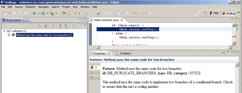 Forráskód ellenőrzése Forráskód ellenőrzéséhez két, Java forrásokhoz való statikus ellenőrző eszközt, a FindBugs-ot és a PMD-t fogjuk használni. 1.