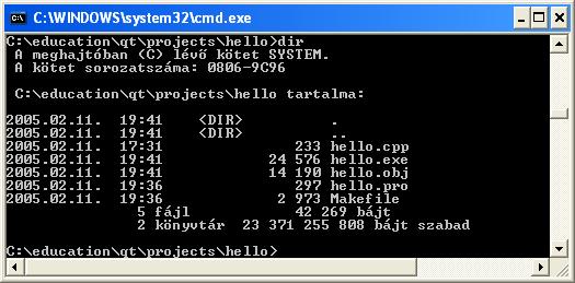 Fordítás/futtatás parancs sorból Windows 1. 2.
