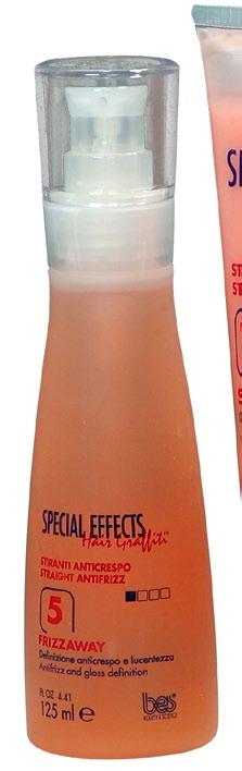 HAJFORMÁZÁS EGYENESÍTÉS 15 STRAIGHT ARROW 5 FRIZZAWAY HAJKISIMÍTÓ ÉS FÉNYESÍTÕ SPRAY Leginkább szárazon, vasalás elõtt ajánlott. Megvédi a hajat a magas hõhatástól.