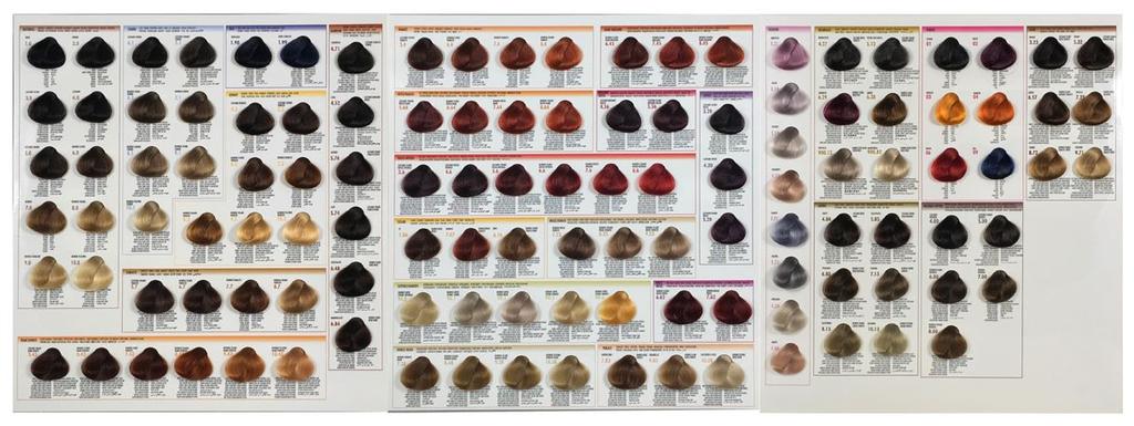 121szín REGAL COLOR Professzionális hajfesték, amely olyan kompenzáló elemeket tartalmaz, amelyek kiemelik a termék technikai szerepeit (tonalizálás, fénytükrözés, fedés, világosítás) és érezhetõen
