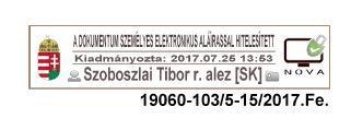 a) A dokumentum személyes elektronikus aláírással hitelesített szöveget; b) az aláírás dátumát (év, hó, nap, óra, perc pontossággal); c) az elektronikus aláírást létrehozó személy vezeték és