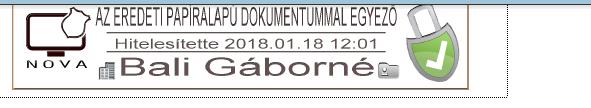 A BKMRFK elektronikus bélyegző használatára jogosult munkatársai által használt elektronikus bélyegző és annak grafikus megjelenítése tartalmazza legalább: a) A dokumentum elektronikus aláírással