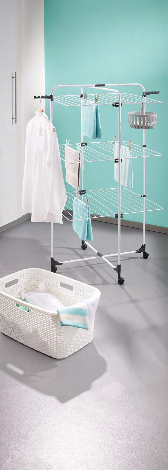 Tornyos ruhaszárító Méret: kb. 69 74 130 cm, Kosár 30 db ruhaszárító-csipesszel és akasztóval, csak 920,- 1 2 3 4 Szennyeskosár Antracit színben is kapható, csak 1590,- Tárolókosár 1 Méret: kb.