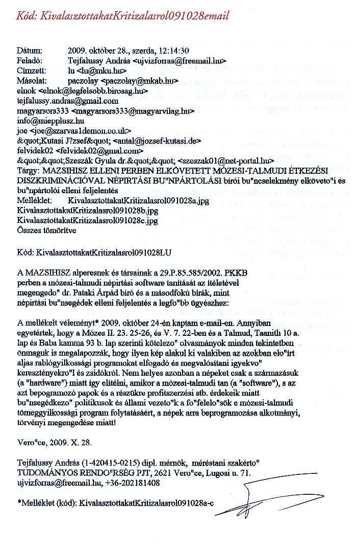 MR. BARACK OBAMA USA ELNÖK FIGYELMÉBE IS