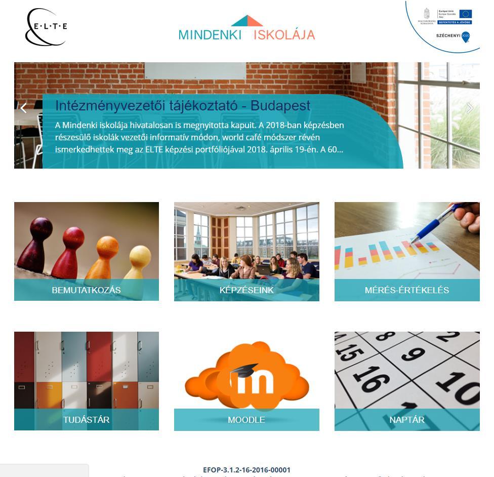 MOODLE TANULÁSTÁMOGATÓ FELÜLET Nem egyenlő az OH online