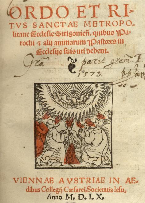 A Szentlélek eljövetele metszet az Ordo et ritus (RMK III