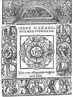 Draskovits mű 1559-es kiadásának címlapján 14. ábra.