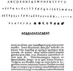 A bécsi Singriener-nyomda (1510 1562) könyvdíszeinek utóélete 49 A 108A szövegtípus, amelyet a Singriener-, a bécsi Jezsuitaés a Telegdi-nyomda mindegyike alkalmazott 20. ábra.