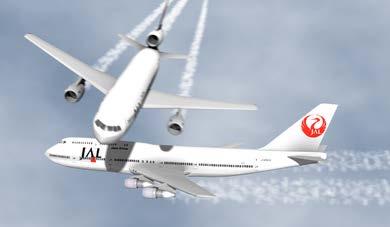 (JAL907 és JAL958 mid-air