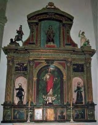 espacio se reservó para el tabernáculo del sagrario, que ocupó primeramente el realizado en 1593 por Rafael de León, con intervención de Luis de Villoldo y Pablo de Cisneros.
