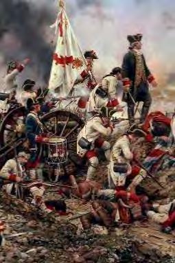 Fragmentos de diferentes pinturas donde hondean banderas tanto en actos