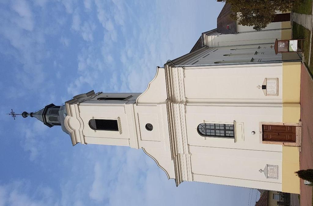 templom barokk stílusban alakították át a 19. században.