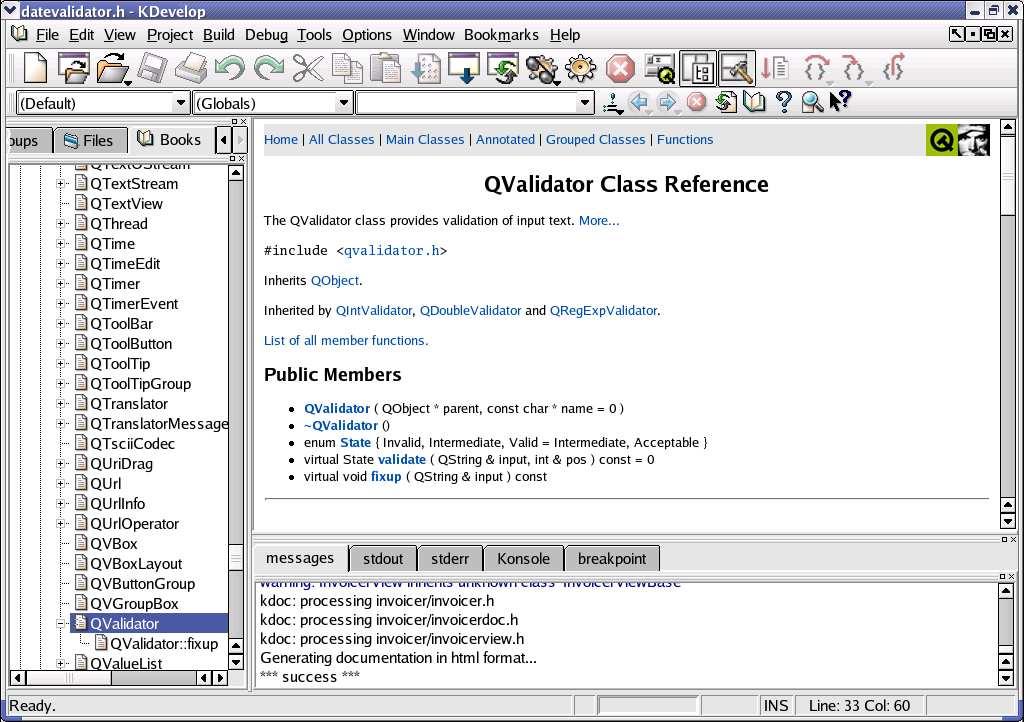 A QValidator osztály Az ellen ő rz ő