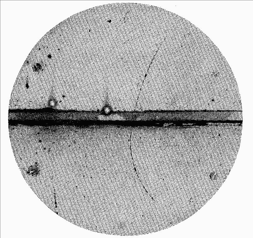 A pozitron felfedezése A1 193 Anderson (Cal Tech) ködkamra kozmikus sugárzás 1300 db fénykép
