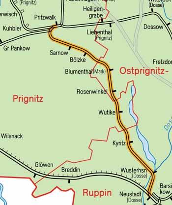 Az ökovasút bámulatos kezdete és pályafutása A rendszerváltás után úgy tûnt, hogy a Pritzwalk Kyritz Neustadt (Dosse) vasútvonalra a fokozatos leépülés következtében a megszûnés vár.