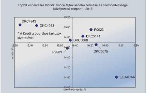 termése és szemnedvessége, Korai csoport, 20