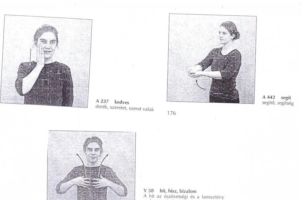 13. számú melléklet: Használható gesztusjelek -