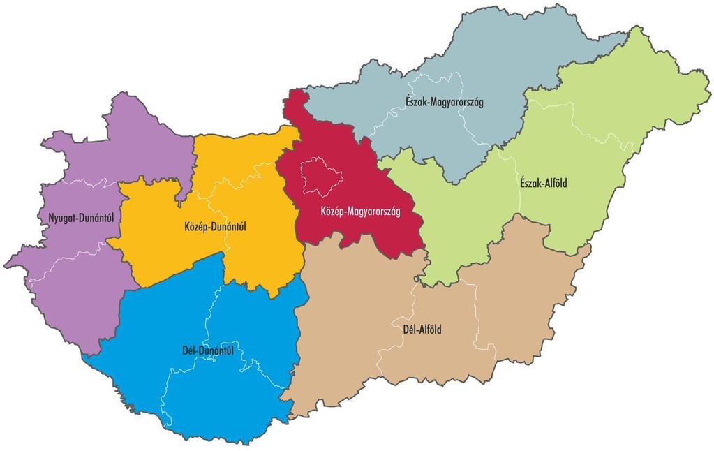 . REGIONÁLIS ELEMZÉS (REGION) A regionális elemzéseknél azt vettük figyelembe, hogy a munkavállaló melyik régióban dolgozik.