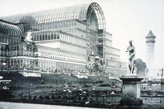 Kristálypalota / ANGLIA, London, Hyde park / 1851 / Joseph PAXTON (1803-1865) 564 méter hosszú, 33 méter magas, 92.