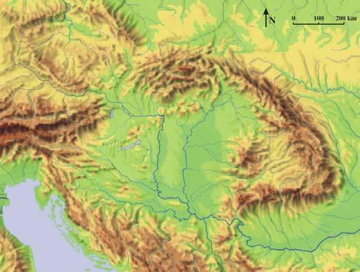 hornfels nyersanyaglelőhelyét: Ruszka havas DNy-i területe Novákfalvától (Glimboca) ÉÉNy-ra Erdélyi