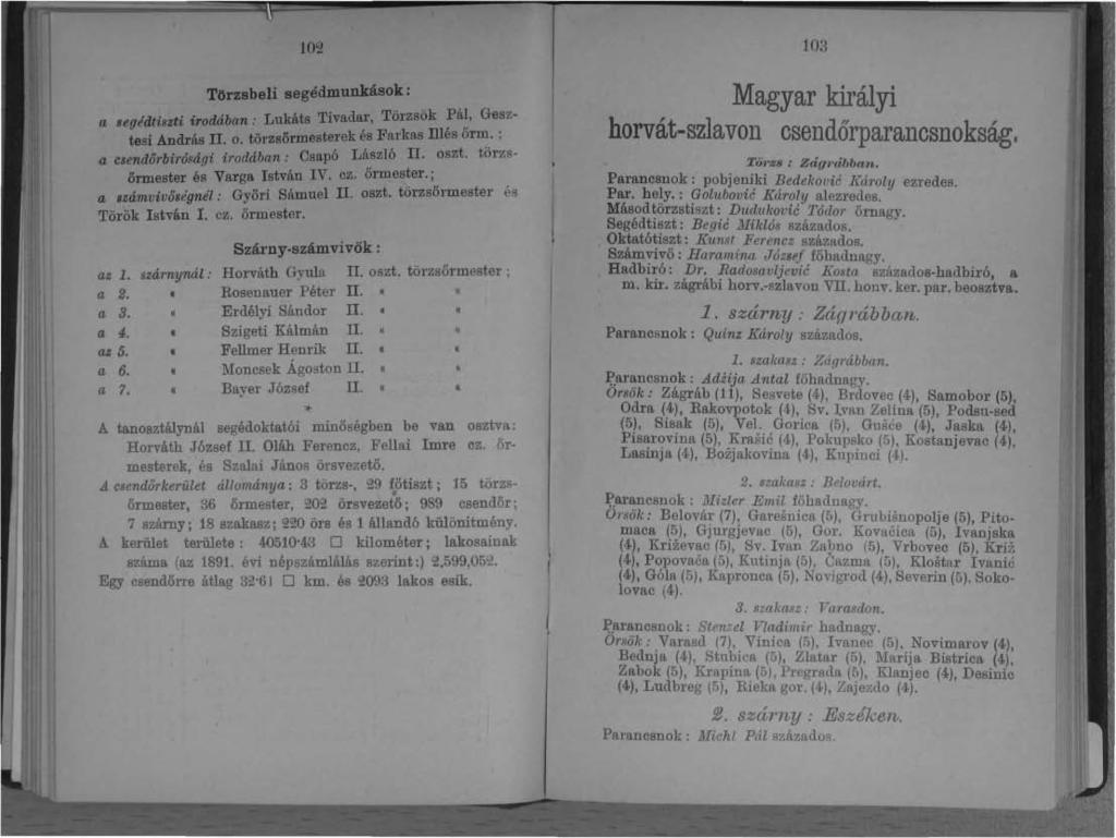 02 03 Törzsbeli segédmunkások: a segédtiszti irodában: Lukáts Tivadar, Törzsök Pál, Gesztesi András. o. törzsőrmesterek és Farkas illés őrm.